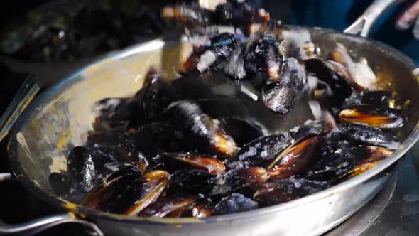 Street Food Mussels and Shells
