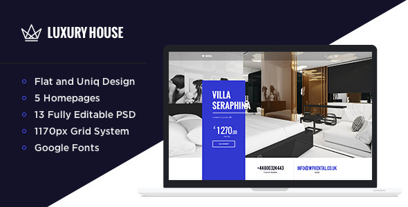 Luxury House - Real Estate PSD