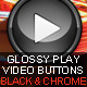 Glossy Play Video Buttons - GraphicRiver Item for Sale