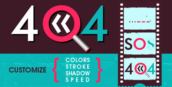 Error Code 404 Animated SVG