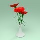 Carnation in a vase - 3DOcean Item for Sale