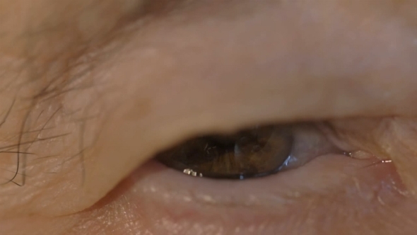 Brown Eye Of a Senior Woman