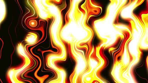 Abstract Glow Liquid Smooth Waves Background Animation Video