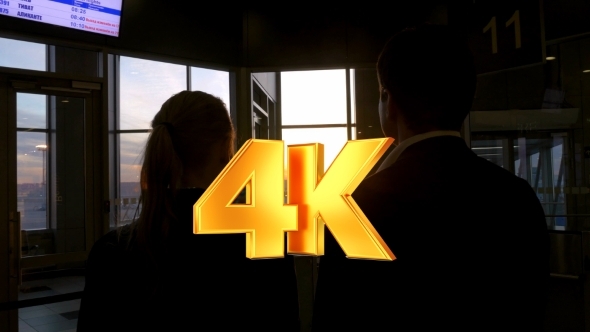 Young People At The Airport At Sunset alt