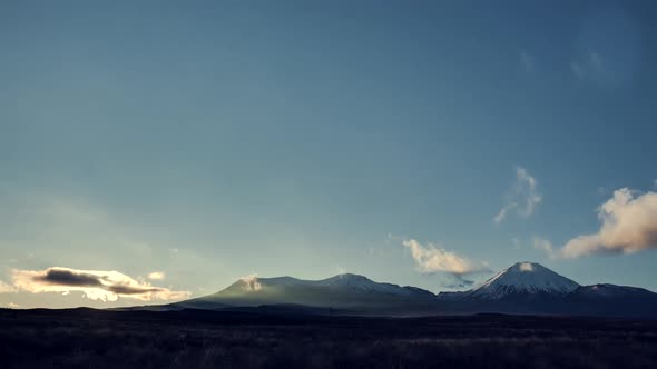 Tongariro National Park at daybreak