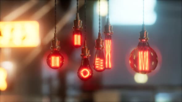 Old Retro Vintage Incandescent Light Bulb alt