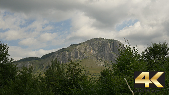 Mountain Peak in the Distance