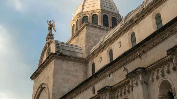 Time Lapse  St James Cathedral Sibenik Croatia