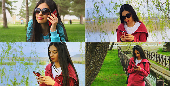 Girl Using Smart Phone