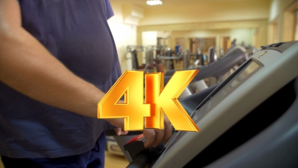 Man Finishing His Workout On Treadmill