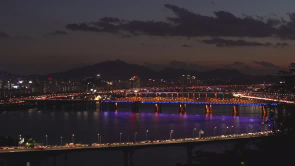Seoul Han River Night