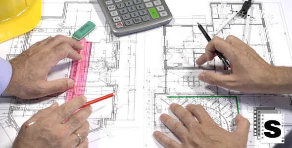 Architects Checking The Blueprints alt
