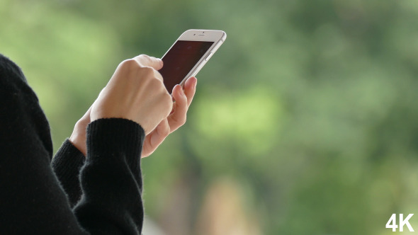 Woman Use Smartphone