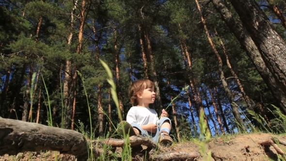 Child Eats In The Trees