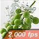 Falling Grapes Create Bubbles In The Water - VideoHive Item for Sale