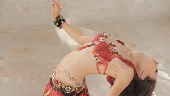 Oriental Dance Performed By Sexy Woman