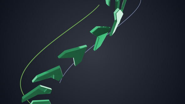 Dynamic 3D Arrow Logo Reveal alt