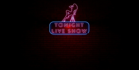 Tonight Live Show Neon Light Sign alt