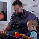Father and Small Child Watching the Tablet - VideoHive Item for Sale