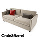 Crate and Barrel Dryden Apartment Sofa - 3DOcean Item for Sale