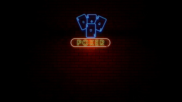 Poker Neon Sign  alt