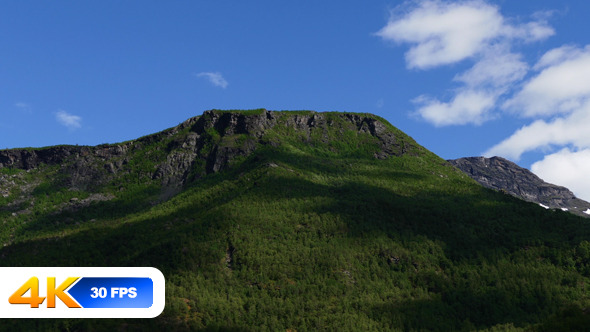 Moving Clouds over Mountain