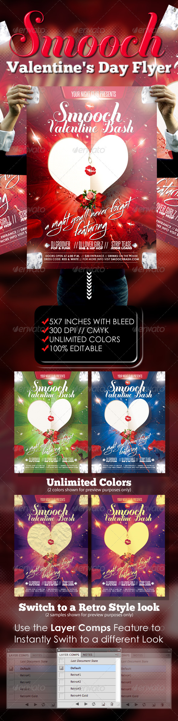 Smooch - Valentines Day Flyer