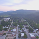 Aerial Rising Above Small Town - VideoHive Item for Sale