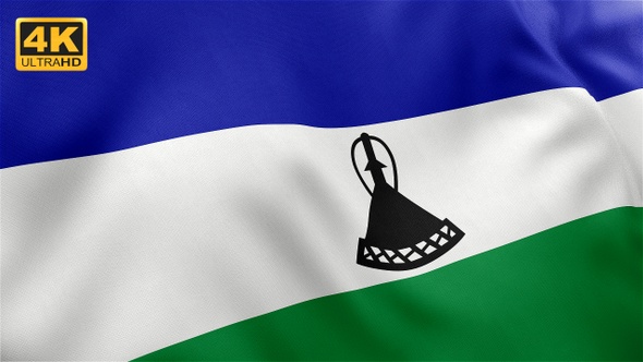 Lesotho Flag - 4K
