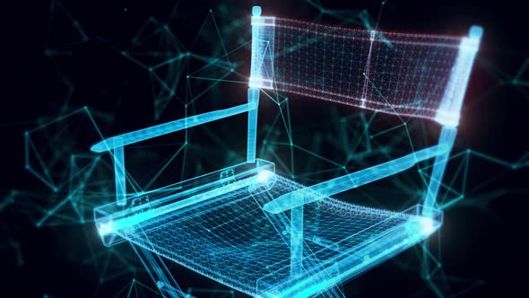 Director Chair Hologram Close Up Hd