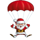 Happy Santa - Parachute Open Hands - GraphicRiver Item for Sale