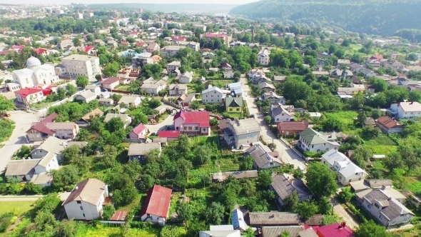 Zalishchyky - Aerial View City