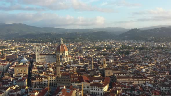 Aerial View of Florence Tuscany Italy