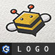 Bee Block Logo - GraphicRiver Item for Sale