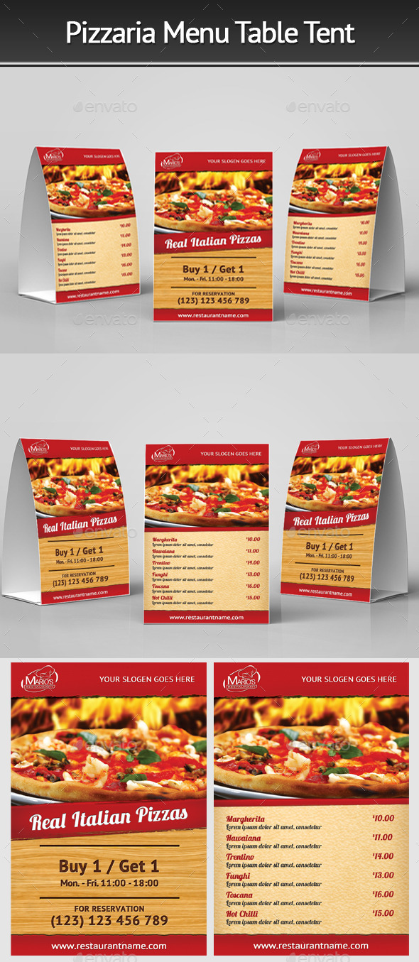 Pizzeria Lunch Flyer Templates From Graphicriver