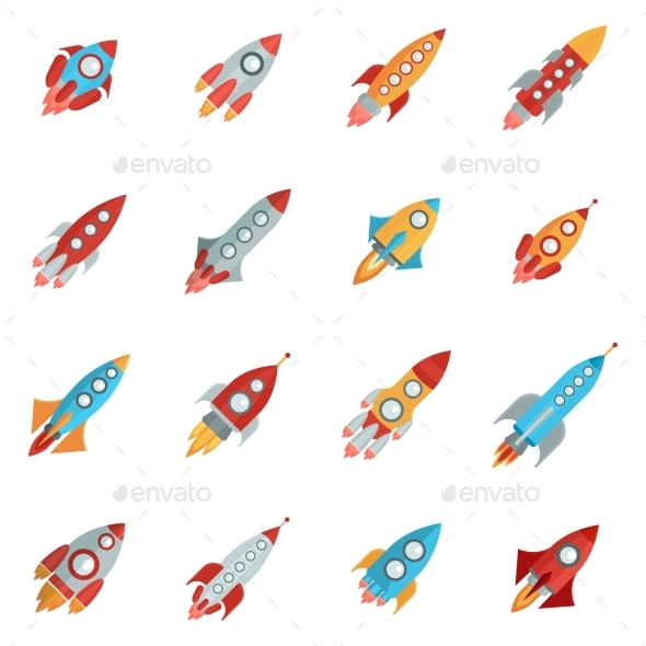 Rocket Icons Set