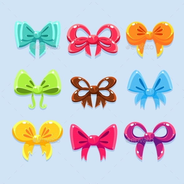 Colorful Ribbons and Bow Ties