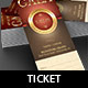 Church Anniversary Gala Ticket Template