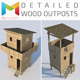 Realistic Wooden Outposts - 3DOcean Item for Sale