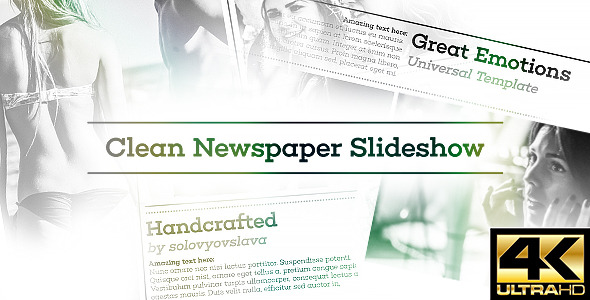Clean Newspaper Slideshow
