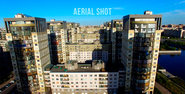 City Buildings Aerial Shot