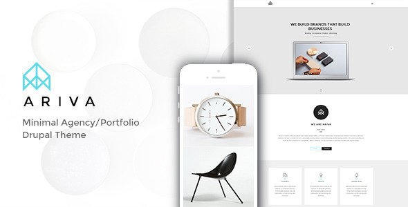 Ariva - Minimal Drupal Theme with Builder