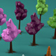Low poly pack of Trees and Bushes - 3DOcean Item for Sale