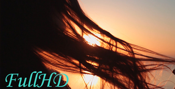 Girl Enjoying The Sunrise