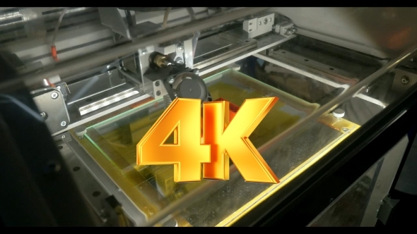 3D Printer Making Letter E