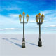 lampposts lampadaires - 3DOcean Item for Sale