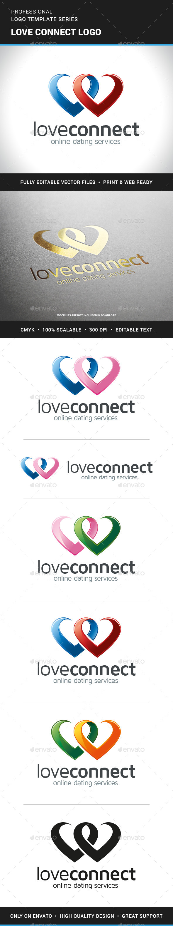 Love Connect Logo Template