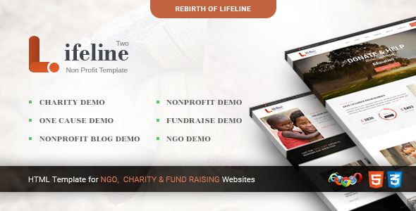Lifeline 2 - Multipurpose Non-profit HTML Template