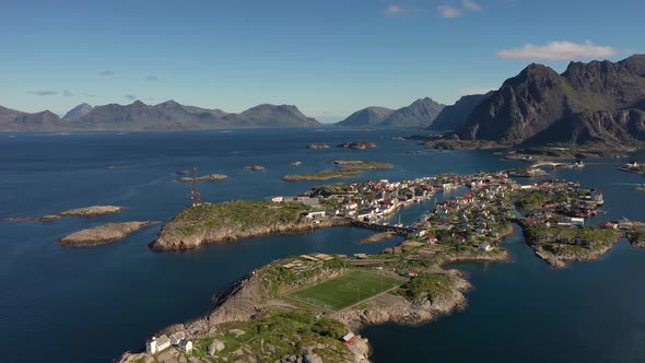 Henningsvaer Lofoten Is an Archipelago in the County of Nordland, Norway