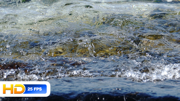 Small Waves Hitting on Rock